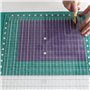 Règle de quilting à carreaux carrés, règle acrylique matelassée en patchwork multifonctionnel pour couper le tissu, faire du pat