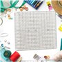 Règle de quilting à carreaux carrés, règle acrylique matelassée en patchwork multifonctionnel pour couper le tissu, faire du pat