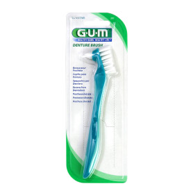 Brosse à prothèse 2 GUM avec double tête de brosse dure