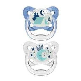 Dr. Brown's Advantage Lot de 2 tétines réversibles nocturnes en silicone Taille 2 6-18 m