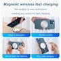Chargeur Magnétique, 15W USB C Chargeur Rapide, Sans Fil Chargeur induction, Câble de Charge Magnétique Type-C (1m) Compatible a