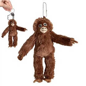 Singe en peluche - Porte-clés singe en peluche | Pendentif animal en peluche unique | Jouet animal en peluche douce | Ornement s