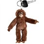Singe en peluche - Porte-clés singe en peluche | Pendentif animal en peluche unique | Jouet animal en peluche douce | Ornement s