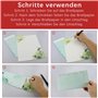 GUDQVOZIHG Lot de 32 feuilles de papier à lettre avec 16 enveloppes, papier à lettre vintage avec enveloppe, papier à lettre ave