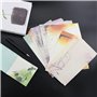 GUDQVOZIHG Lot de 32 feuilles de papier à lettre avec 16 enveloppes, papier à lettre vintage avec enveloppe, papier à lettre ave