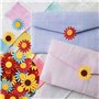 Liwein Fleurs en Feutrine Décoration Autocollant Tissus à Coudre Embellissements de Fleurs pour Créatifs Bricolage Artisanat Enf