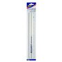 Helix L30 Règle grossissante en plastique transparent avec grossissement x2 300 mm