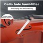 puzzlegame Humidificateur Cello Dampit | Outil d'humidité portatif durable pour trou en F - Humidificateur d'entretien pour viol