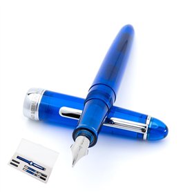 Monteverde USA Monza Lot de 3 stylos plume – Bleu (m