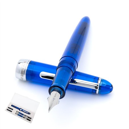 Monteverde USA Monza Lot de 3 stylos plume – Bleu (m