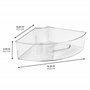 iDesign 62630Eu Lazy Susan Bac Armoire Transparent Clair