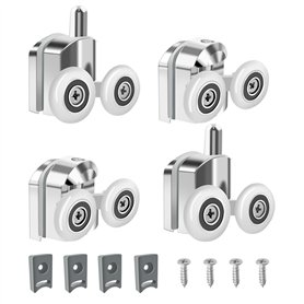 Hevysuo 4 Roulettes de Porte de Douche