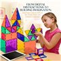 Playmags Magnetische Bausteine - Construction magnetique Enfant Ensemble de 150 mégas : aimants Plus puissants, Robustes, Super 