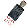 WANLIAN 5 Chiffres Numéro Tampon Bureau,Format d'impression 35 x 7 mm en caoutchouc bandes 0–9 Chiffres bureau numéroteur automa