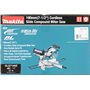 Scie radiale Makita 36 V => 2 x 18 - DLS714NZ