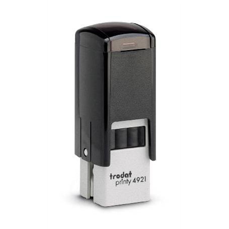 Trodat Printy 4921 - Tampon Encreur Professionnel Automatique Spécial Cartes de Fidélité À Personnaliser - Empreinte 12 x 12 mm