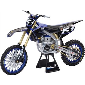 New Ray - Moto Miniature de Collection - Motocross Yamaha YZF 450 Star Racing E. Tomac N°3 - Modèle Réduit en Métal Moulé sous P