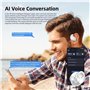 AI Traduction Vocale Instantanée Écouteurs avec 144 Langues pour iOS Et Android Oreillette Traductio