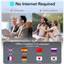 AI traduisant Les écouteurs,AI Traduction Vocale Instantanée Écouteurs avec 144 Langues pour iOS Et Android Oreillette Traductio