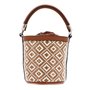 GUESS Rianee Drawstring Bucket Cognac
