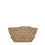 GUESS Eco Evaine Make Up Bag Latte Logo/Brown