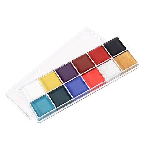 NUOLUX 12 en 1 Flash Visage Corps Peinture Huile Art Maquillage Noël Déguisements Party Palette