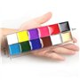 NUOLUX 12 en 1 Flash Visage Corps Peinture Huile Art Maquillage Noël Déguisements Party Palette