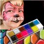 NUOLUX 12 en 1 Flash Visage Corps Peinture Huile Art Maquillage Noël Déguisements Party Palette