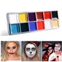 NUOLUX 12 en 1 Flash Visage Corps Peinture Huile Art Maquillage Noël Déguisements Party Palette