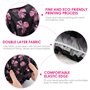 ULTNICE 2pcs Bonnet de douche imperméable Cheveux Accessoire Pour les femmes filles(bonnet noir avec papillon rose et bonnet ros
