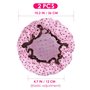 ULTNICE 2pcs Bonnet de douche imperméable Cheveux Accessoire Pour les femmes filles(bonnet noir avec papillon rose et bonnet ros