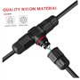 BESTOMZ Boîtes de Jonction Electrique Étanche IP68 3 Voies Connecteur de Câble Boîtier Électrique Extérieur 2 Pièces