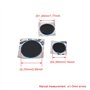 Outil de réparation rond en caoutchouc noir 4.5/5.5/7.5cm pour réparation de pneus radiaux multi-usages pour voitures, camions e