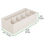 mDesign rangement cosmétiques pour lavabos ou table de maquillage – panier de salle de bain en plastique sans BPA pour maquillag
