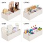 mDesign rangement cosmétiques pour lavabos ou table de maquillage – panier de salle de bain en plastique sans BPA pour maquillag