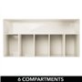 mDesign rangement cosmétiques pour lavabos ou table de maquillage – panier de salle de bain en plastique sans BPA pour maquillag