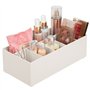 mDesign rangement cosmétiques pour lavabos ou table de maquillage – panier de salle de bain en plastique sans BPA pour maquillag
