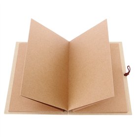 Kraft papier relié Accordéon Style bricolage Photo Ablum livre 36 Page blanc Scrapbook pour l'obtention du diplôme anniversaire