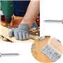 800PCS M2 Vis Autotaraudeuse, Vis Autotaraudeuse en Acier Inoxydable, Acier Au Carbone Vis Autotaraudeuses, Pour Matériel électr