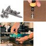 800PCS M2 Vis Autotaraudeuse, Vis Autotaraudeuse en Acier Inoxydable, Acier Au Carbone Vis Autotaraudeuses, Pour Matériel électr