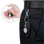 3 porte-clés avec gravure Mom Little Sister Big Sister pour la famille, argent en acier inoxydable Puzzle coeur pendentif porte-