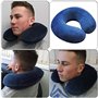 JAHEMU Oreillers de Voyage Gonflable Coussin de Voyage Pliable Cervical Oreiller Cou Support Travel Pillow Inflatable Neck Cushi