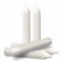 Bougies d'urgence – Lot de 24 bougies courtes blanches – Non parfumées – Bougies d'urgence pour la maison et le kit d'urgence