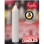 Bougies d'urgence – Lot de 24 bougies courtes blanches – Non parfumées – Bougies d'urgence pour la maison et le kit d'urgence
