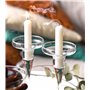 Bougies d'urgence – Lot de 24 bougies courtes blanches – Non parfumées – Bougies d'urgence pour la maison et le kit d'urgence