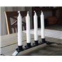 Bougies d'urgence – Lot de 24 bougies courtes blanches – Non parfumées – Bougies d'urgence pour la maison et le kit d'urgence