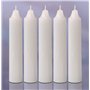 Bougies d'urgence – Lot de 24 bougies courtes blanches – Non parfumées – Bougies d'urgence pour la maison et le kit d'urgence