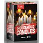 Bougies d'urgence – Lot de 24 bougies courtes blanches – Non parfumées – Bougies d'urgence pour la maison et le kit d'urgence