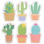 Paper Junkie Lot de 6 blocs de notes adhésives en forme de cactus pour fournitures de bureau