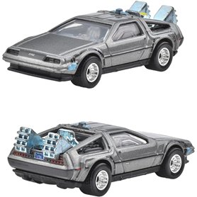 Hot Wheels Retour à l'avenir modèle DieCast Auto DELOREAN DMC BACK TO THE FUTURE - échelle 1/64 longueur 7 cm Pop Culture JBL65